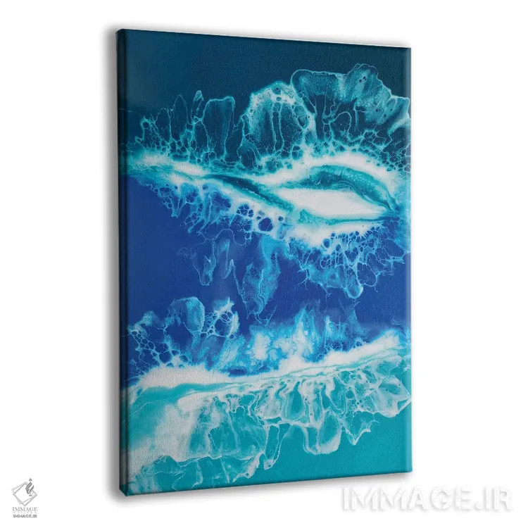 تابلو دکوراتیو اقیانوس من ۱ اثر دلنارا ال - نمای پرسپکتیو محصول