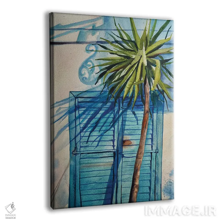 تابلو دکوراتیو سایه های نیمروز اثر دلنارا ال - نمای پرسپکتیو محصول