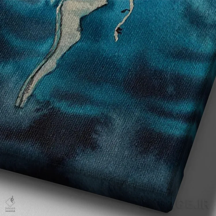 تابلو دکوراتیو بادبان امید اثر دلنارا ال - نمای نزدیک بافت بوم