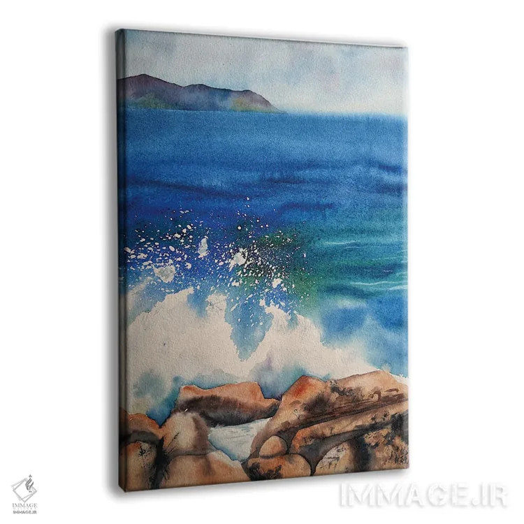 تابلو دکوراتیو موج اثر دلنارا ال - نمای پرسپکتیو محصول