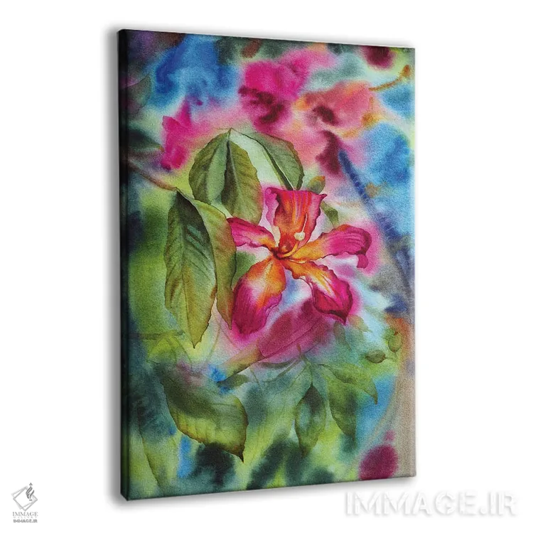 تابلو دکوراتیو درخت پنبه اثر دلنارا ال - نمای پرسپکتیو محصول