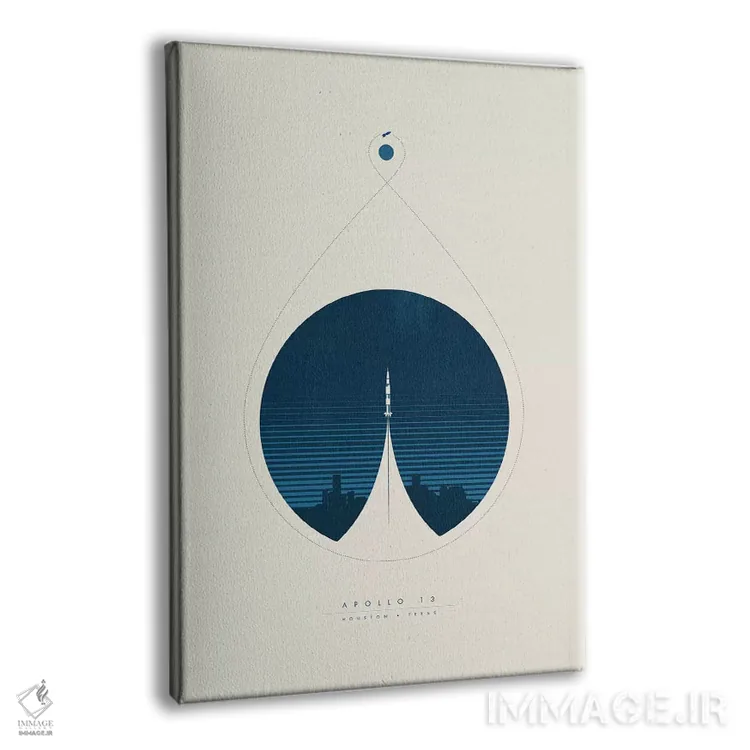 تابلو دکوراتیو آپولو ۱۳ اثر طراحی ۲۰۴۶ - نمای پرسپکتیو محصول