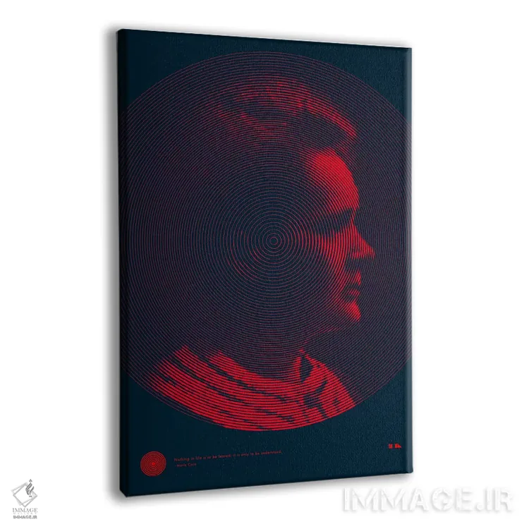 تابلو دکوراتیو ماری کوری اثر طراحی ۲۰۴۶ - نمای پرسپکتیو محصول