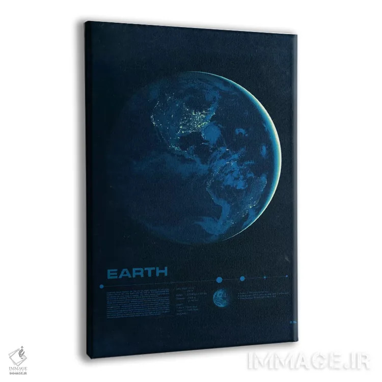 تابلو دکوراتیو زمین اثر طراحی ۲۰۴۶ - نمای پرسپکتیو محصول