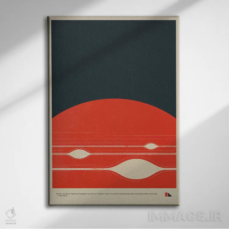 تابلو دکوراتیو مشتری اثر طراحی ۲۰۴۶ - نمای روبهرو روی دیوار