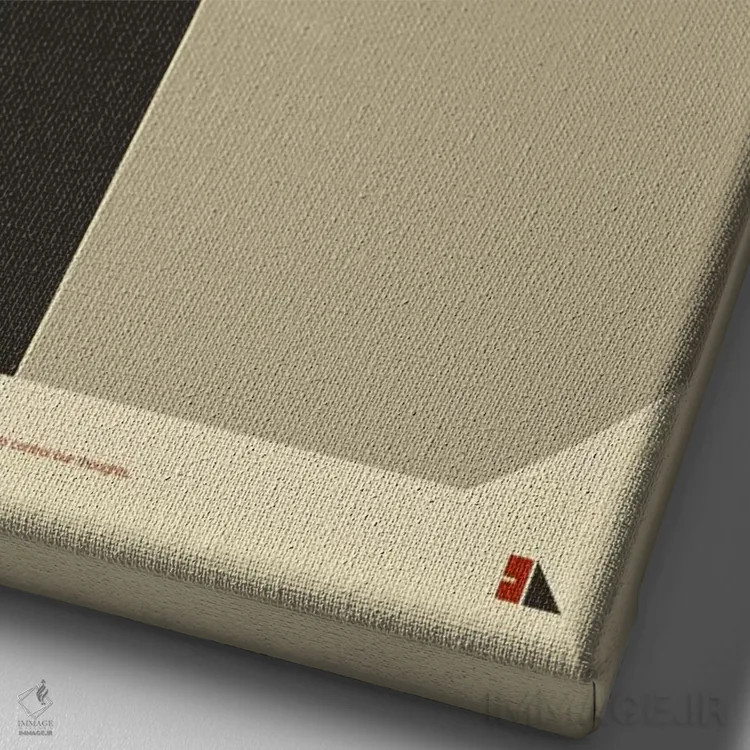 تابلو دکوراتیو نسبت طلایی اثر طراحی ۲۰۴۶ - نمای نزدیک بافت بوم