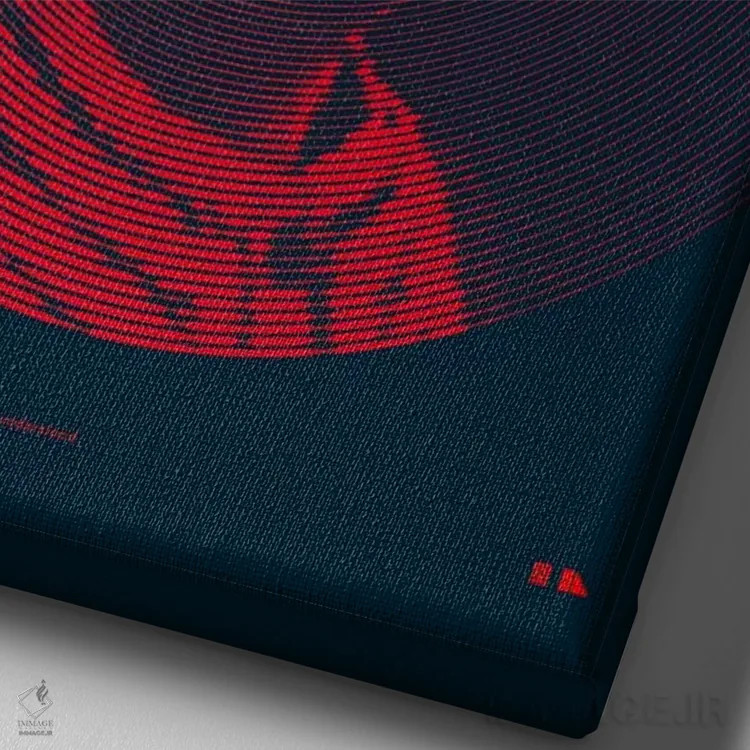 تابلو دکوراتیو ماری کوری اثر طراحی ۲۰۴۶ - نمای نزدیک بافت بوم