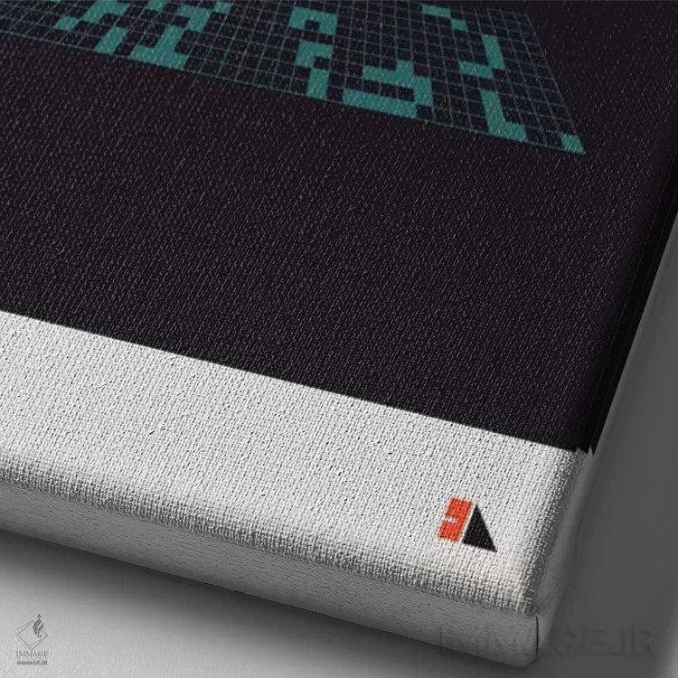 تابلو دکوراتیو زندگی چندگانه اثر طراحی ۲۰۴۶ - نمای نزدیک بافت بوم