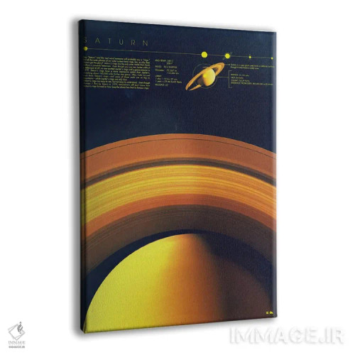 تابلو دکوراتیو زحل اثر طراحی ۲۰۴۶ - نمای پرسپکتیو محصول