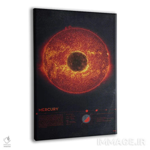 تابلو دکوراتیو عطارد اثر طراحی ۲۰۴۶ - نمای پرسپکتیو محصول