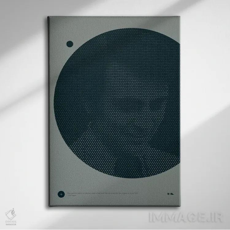 تابلو دکوراتیو کارل سیگن اثر طراحی ۲۰۴۶ - نمای روبهرو روی دیوار