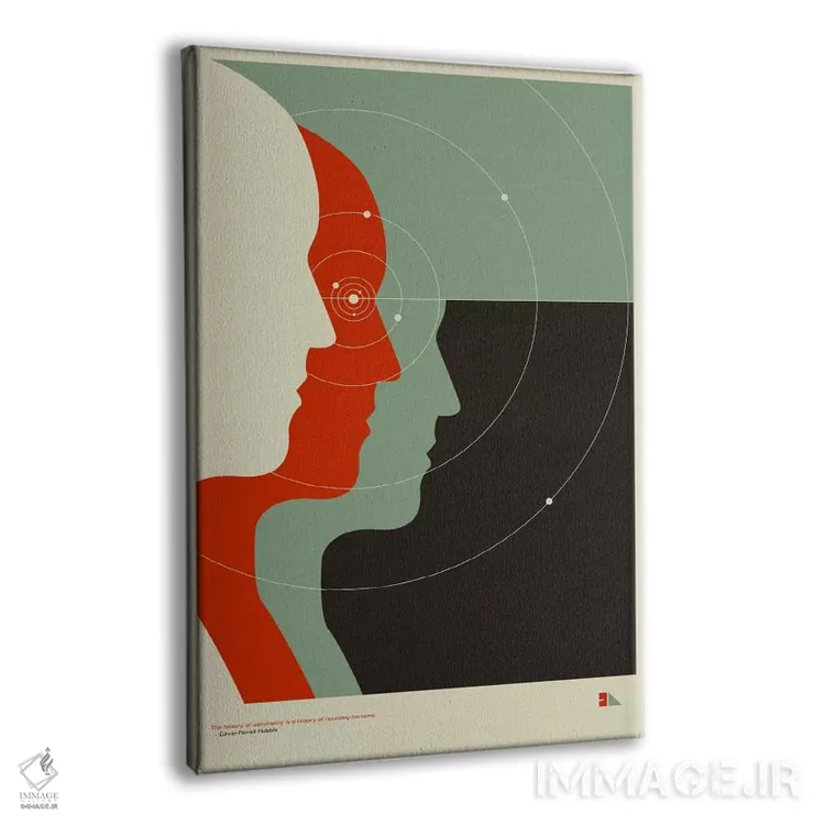 تابلو دکوراتیو طیف سنج اثر طراحی ۲۰۴۶ - نمای پرسپکتیو محصول