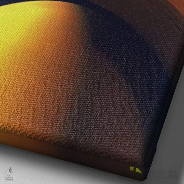 تابلو دکوراتیو زحل اثر طراحی ۲۰۴۶ - نمای نزدیک بافت بوم