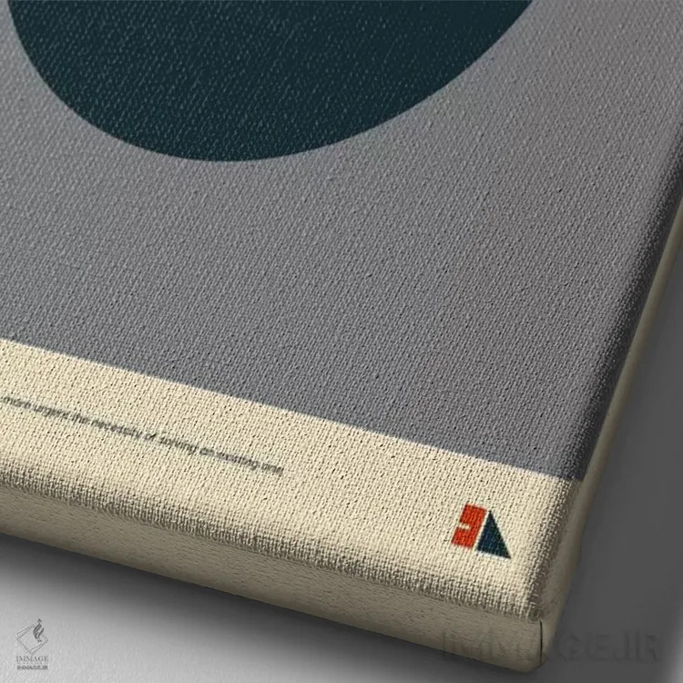 تابلو دکوراتیو شکاف اثر طراحی ۲۰۴۶ - نمای نزدیک بافت بوم