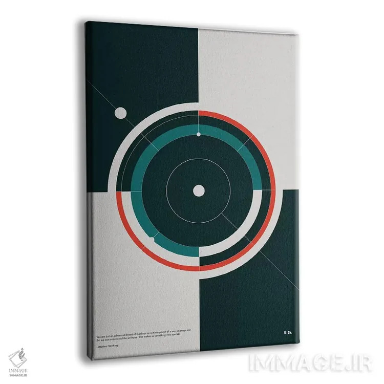 تابلو دکوراتیو مدارها اثر طراحی ۲۰۴۶ - نمای پرسپکتیو محصول