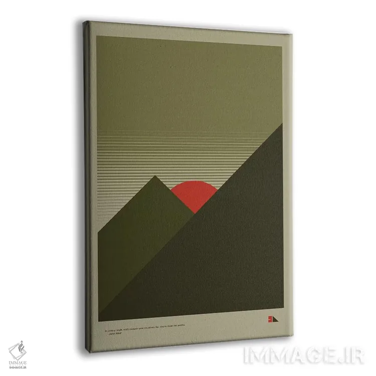 تابلو مدرن کوهستان ها اثر طراحی ۲۰۴۶ - نمای پرسپکتیو محصول