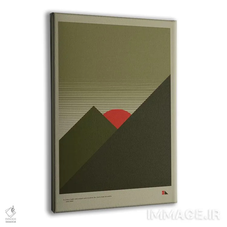 تابلو مدرن کوهستان ها اثر طراحی ۲۰۴۶ - نمای پرسپکتیو محصول