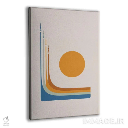 تابلو مینیمال رقابت فضایی اثر طراحی ۲۰۴۶ - نمای پرسپکتیو محصول