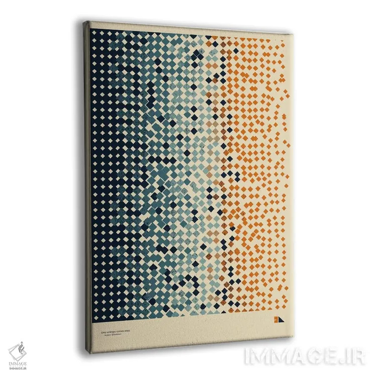 تابلو دکوراتیو آنتروپی اثر طراحی ۲۰۴۶ - نمای پرسپکتیو محصول