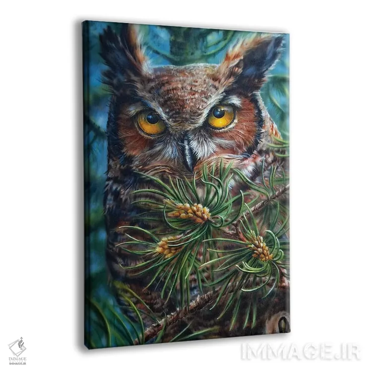 تابلو دکوراتیو شاخ بزرگ اثر درک تورکوت - نمای پرسپکتیو محصول