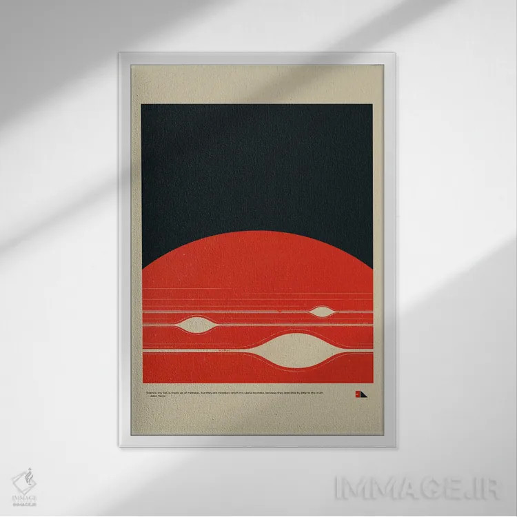 تابلو دکوراتیو غول گازی اثر طراحی ۲۰۴۶ - نمای قابدار سفید