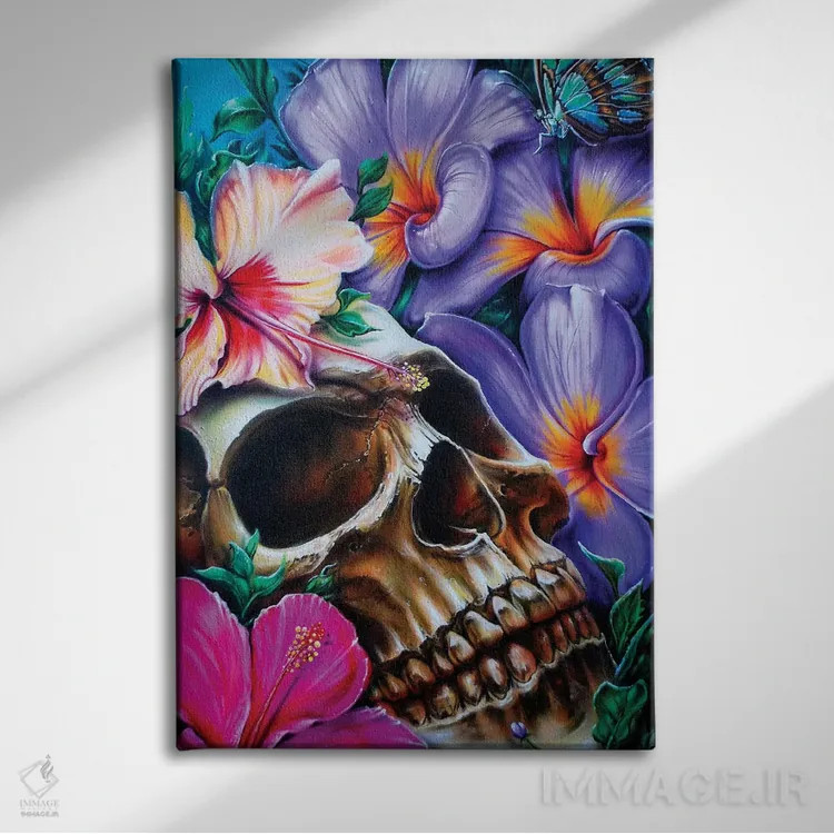 تابلو دکوراتیو زندگی و مرگ اثر درک تورکوت - نمای روبهرو روی دیوار