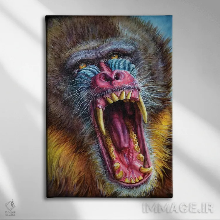 تابلو دکوراتیو ماندریل اثر درک تورکوت - نمای روبهرو روی دیوار