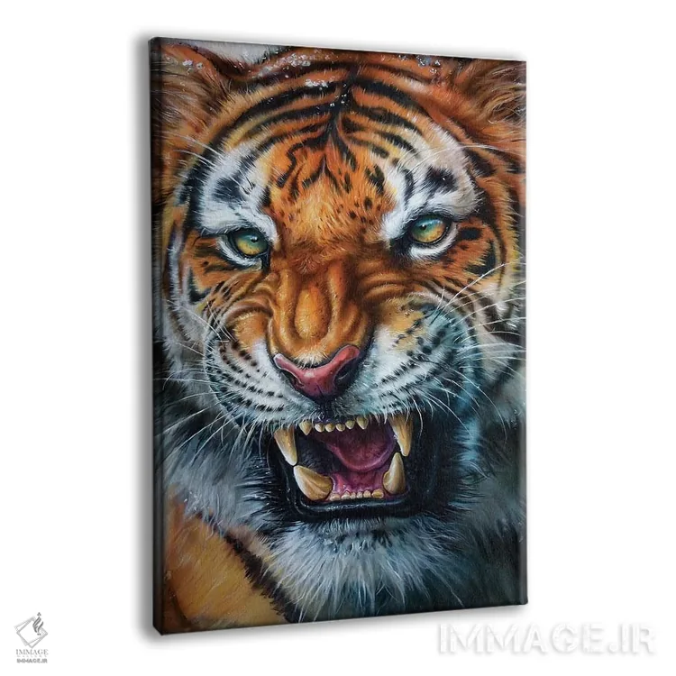 تابلو دکوراتیو ببر اثر درک تورکوت - نمای پرسپکتیو محصول