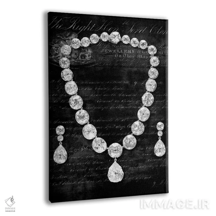 تابلو دکوراتیو جواهرات اعلیحضرت II اثر دبورا دوولیه - نمای پرسپکتیو محصول