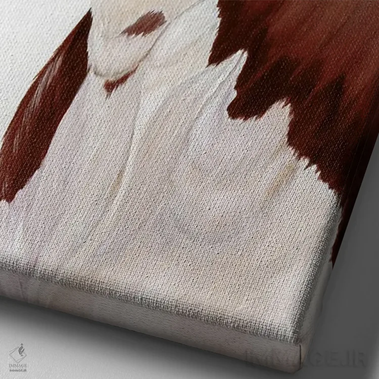 تابلو دکوراتیو دوشیزه ماگنولیا اثر دایان فیفر - نمای نزدیک بافت بوم