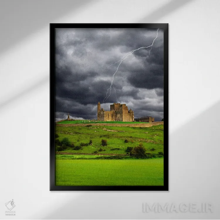 تابلو دکوراتیو County Tipperary, Munster Province, Republic Of Ireland,صاع… اثر دنیس فلهرتی - نمای قابدار مشکی