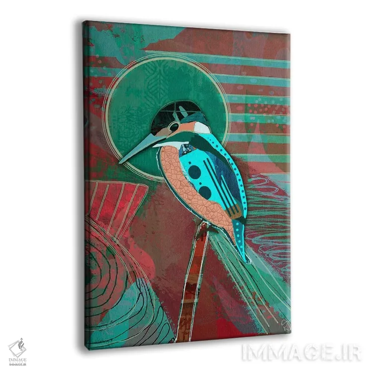 تابلو انتزاعی پرنده انتزاعی اثر دارلا فرارا - نمای پرسپکتیو محصول