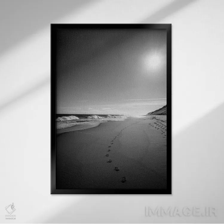 تابلو دکوراتیو به سوی شرق اثر داگ فولک - نمای قابدار مشکی