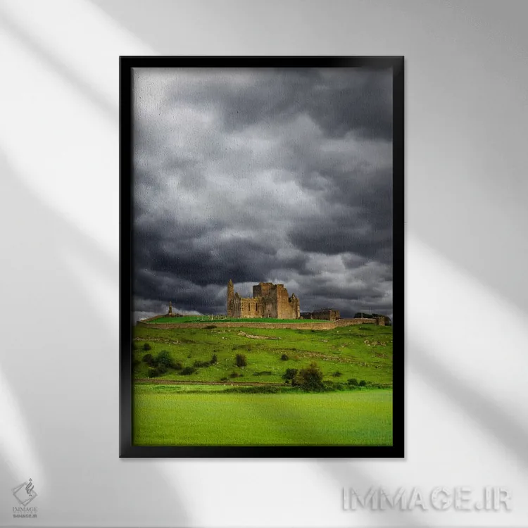 تابلو دکوراتیو Cashel, County Tipperary, Munster Province, Republic Of Ire… اثر دنیس فلهرتی - نمای قابدار مشکی