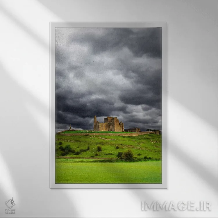 تابلو دکوراتیو Cashel, County Tipperary, Munster Province, Republic Of Ire… اثر دنیس فلهرتی - نمای قابدار سفید