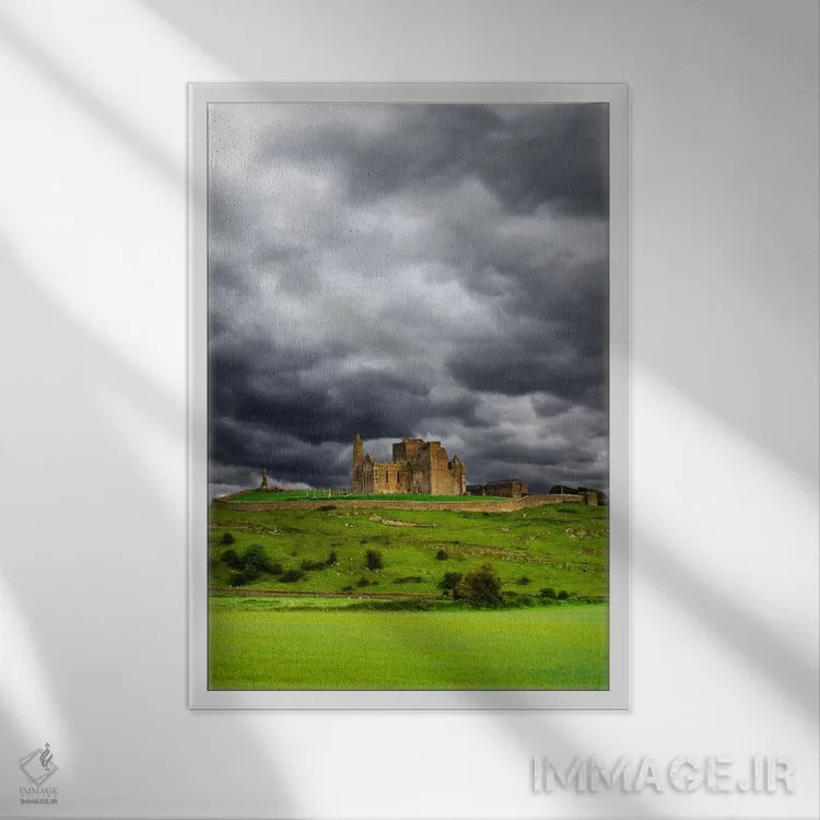 تابلو دکوراتیو Cashel, County Tipperary, Munster Province, Republic Of Ire… اثر دنیس فلهرتی - نمای قابدار سفید