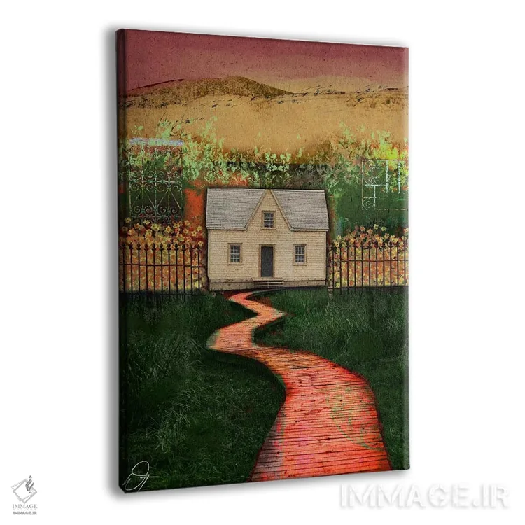 تابلو دکوراتیو راه اثر دارلا فرارا - نمای پرسپکتیو محصول