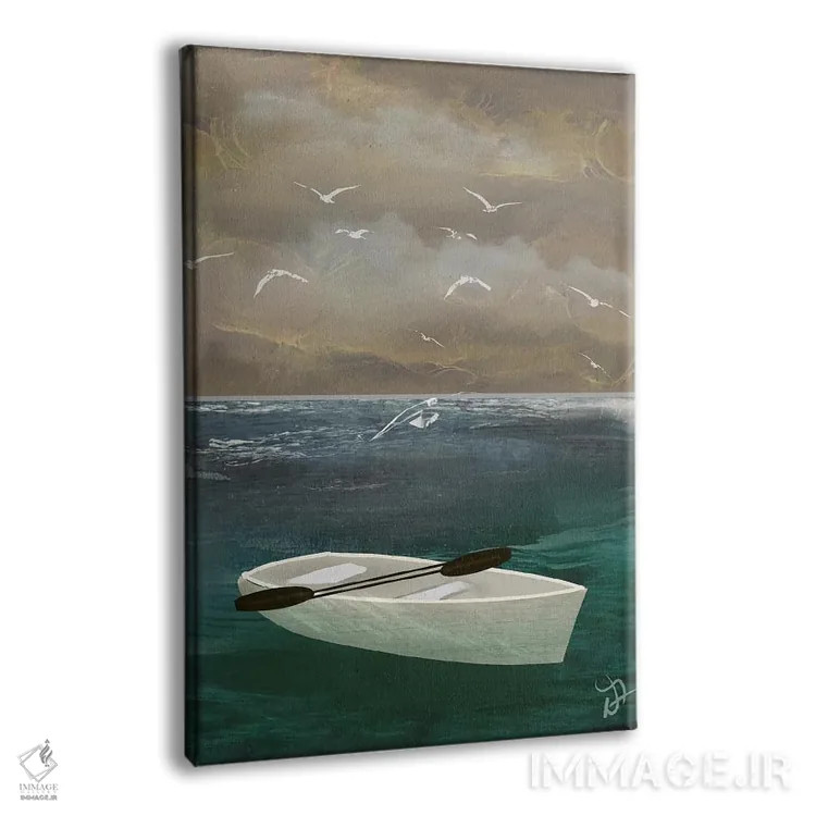 تابلو دکوراتیو مرغان دریایی اثر دارلا فرارا - نمای پرسپکتیو محصول