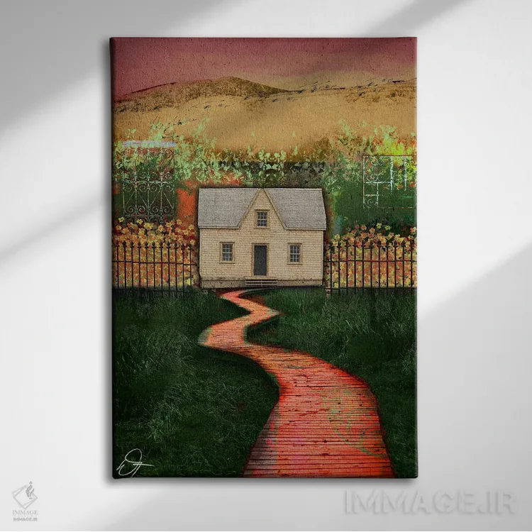 تابلو دکوراتیو راه اثر دارلا فرارا - نمای روبهرو روی دیوار