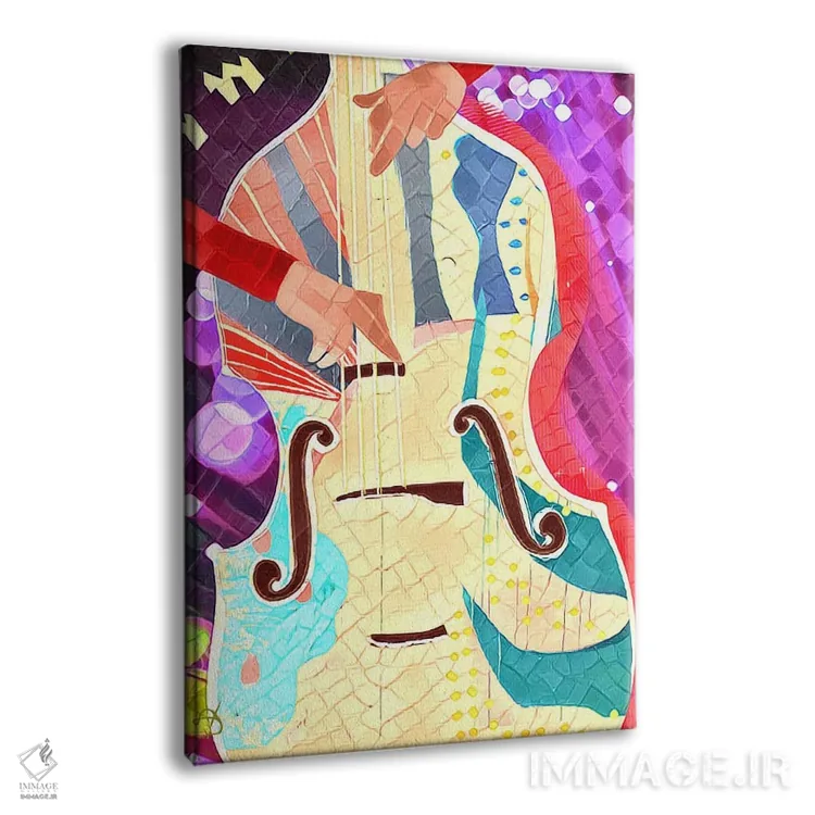 تابلو دکوراتیو ویلن سل اثر دارلا فرارا - نمای پرسپکتیو محصول