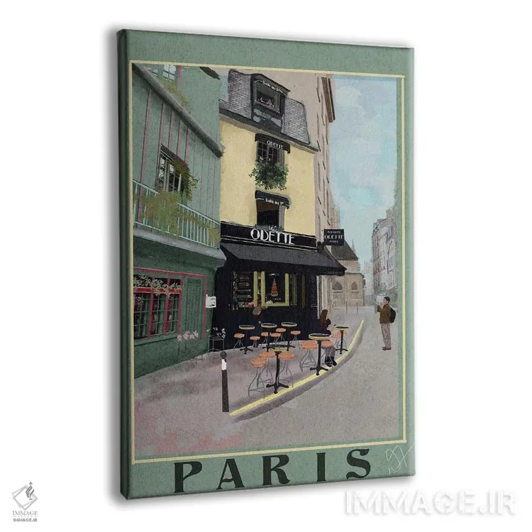 تابلو دکوراتیو خانه اودت پاریس اثر دارلا فرارا - نمای پرسپکتیو محصول