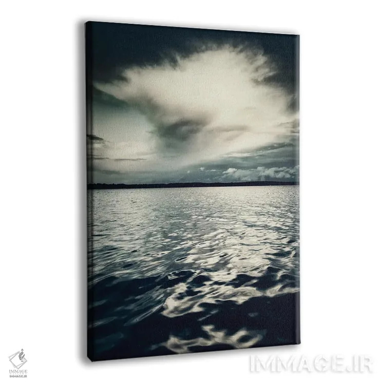 تابلو دکوراتیو اقیانوس و ابر اثر دوریت فوگ - نمای پرسپکتیو محصول