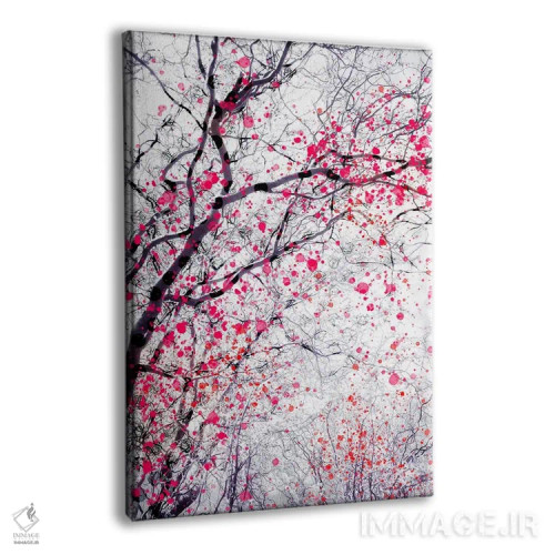 تابلو دکوراتیو درخت شکوفه آتشین ۳ اثر دوریت فوگ - نمای پرسپکتیو محصول