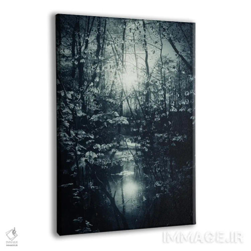 تابلو دکوراتیو دریاچه و درختان عاشقانه در بهار اثر دوریت فوگ - نمای پرسپکتیو محصول