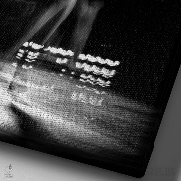 تابلو دکوراتیو رقاص باله تانگو اثر دوریت فوگ - نمای نزدیک بافت بوم