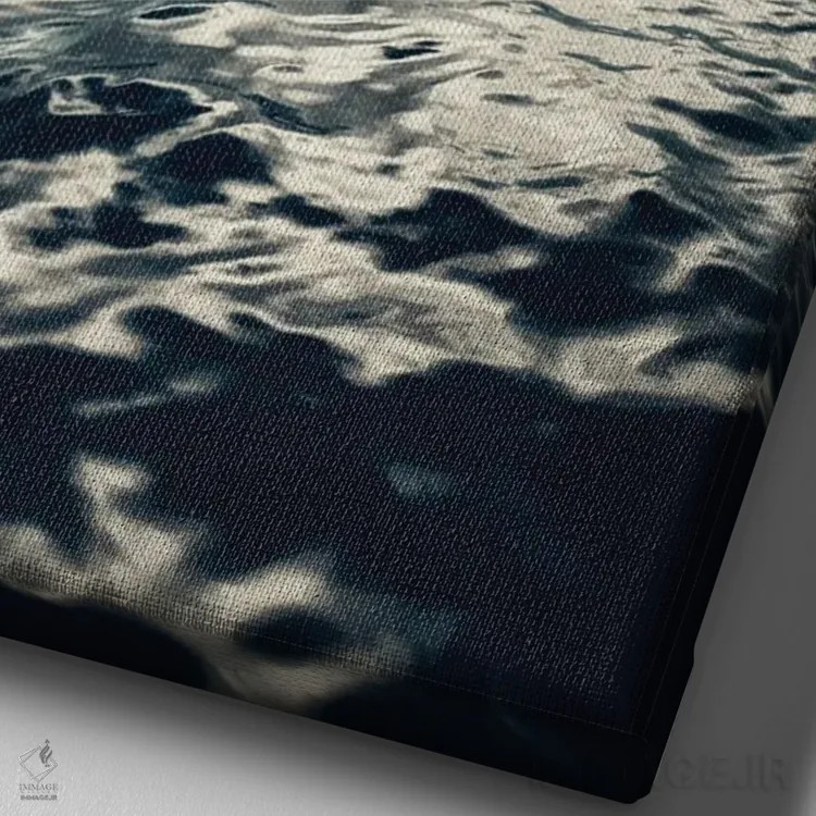 تابلو دکوراتیو اقیانوس و ابر اثر دوریت فوگ - نمای نزدیک بافت بوم