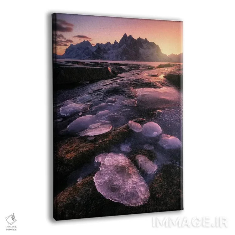 تابلو دکوراتیو تابش قطبی در ساحل لوفوتن شمال نروژ اثر دنیل گاستاگر - نمای پرسپکتیو محصول