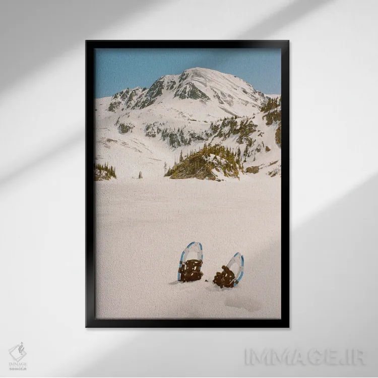 تابلو دکوراتیو ماجراجویی زمستانی اثر دنیل گارسیا - نمای قابدار مشکی