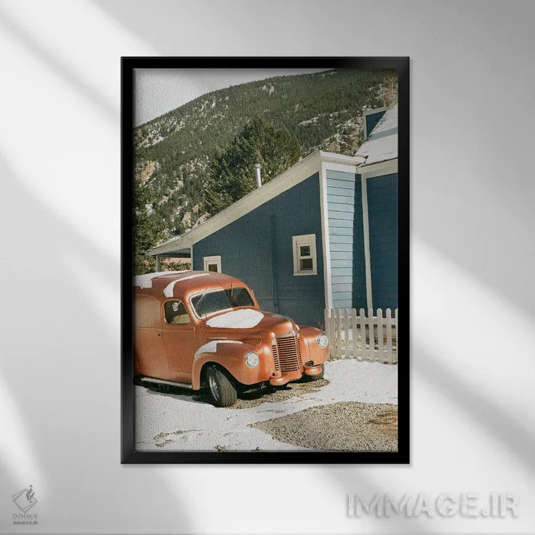 تابلو دکوراتیو کلاسیک کوهستانی اثر دنیل گارسیا - نمای قابدار مشکی