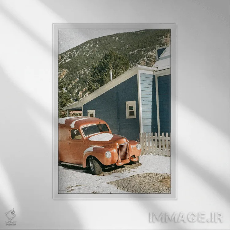 تابلو دکوراتیو کلاسیک کوهستانی اثر دنیل گارسیا - نمای قابدار سفید